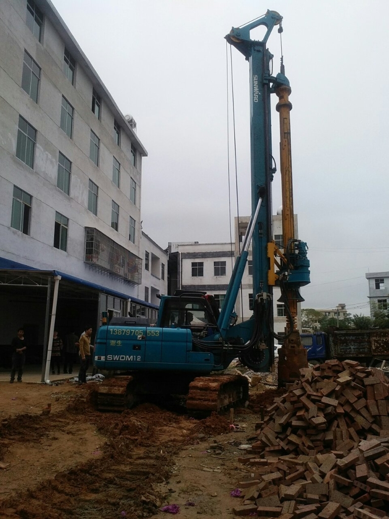 SG胜游智能中小型旋挖钻机助力美丽乡村建设