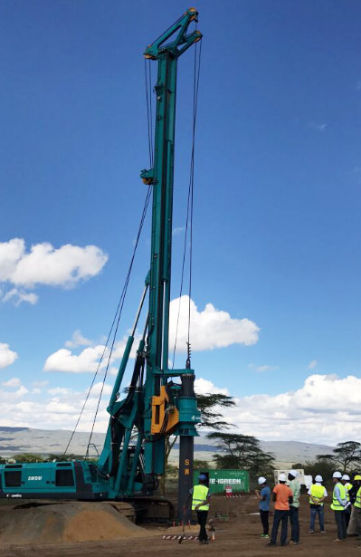 SG胜游智能入岩神器在东非肯尼亚获赞，人好设备好