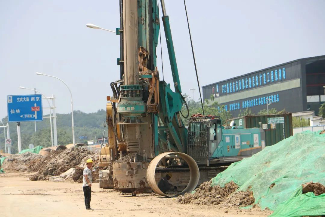 强悍表现赢青睐！SG胜游智能360H旋挖钻助力南京312国道改扩建