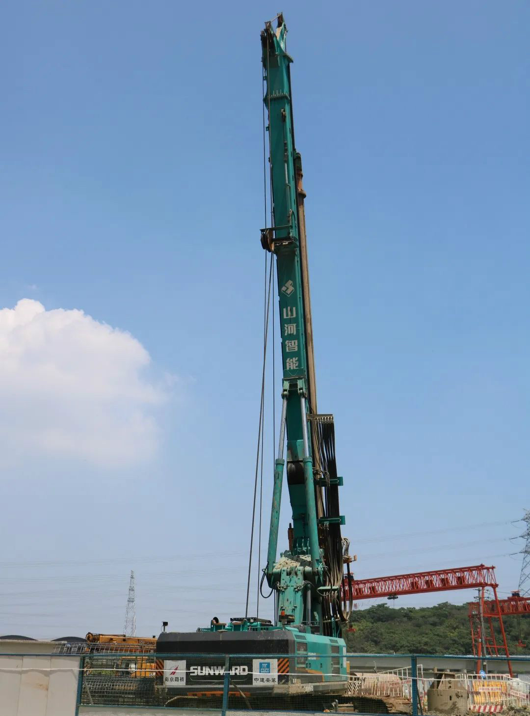 强悍表现赢青睐！SG胜游智能360H旋挖钻助力南京312国道改扩建