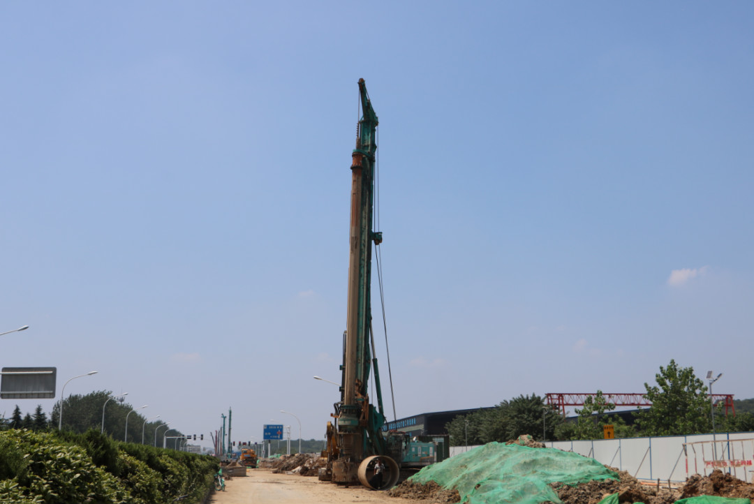 强悍表现赢青睐！SG胜游智能360H旋挖钻助力南京312国道改扩建