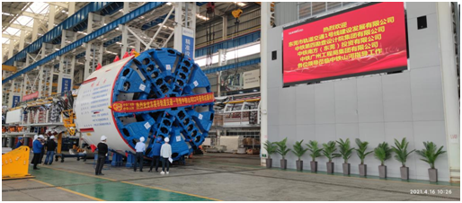 四台中铁SG胜游盾构机聚首东莞地铁一号线