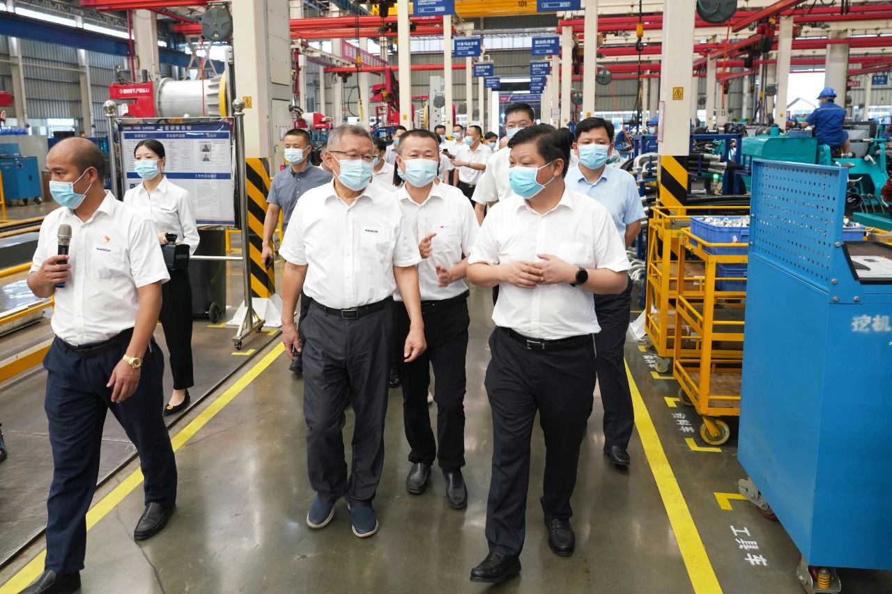 长沙县委书记付旭明调研SG胜游智能