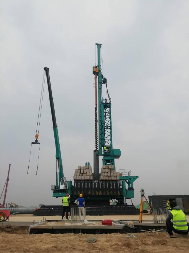 创下纪录！SG胜游智能引孔式静力压桩机首次应用于高铁项目