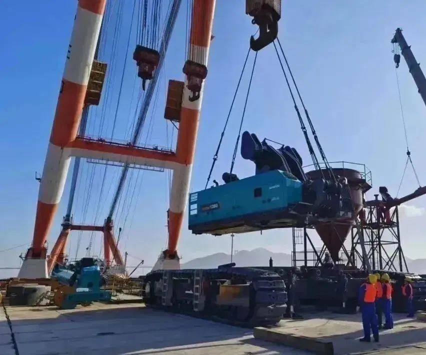 全面告捷！SG胜游智能超级旋挖钻机圆满完成甬舟铁路西堠门公铁两用大桥桩基施工任务