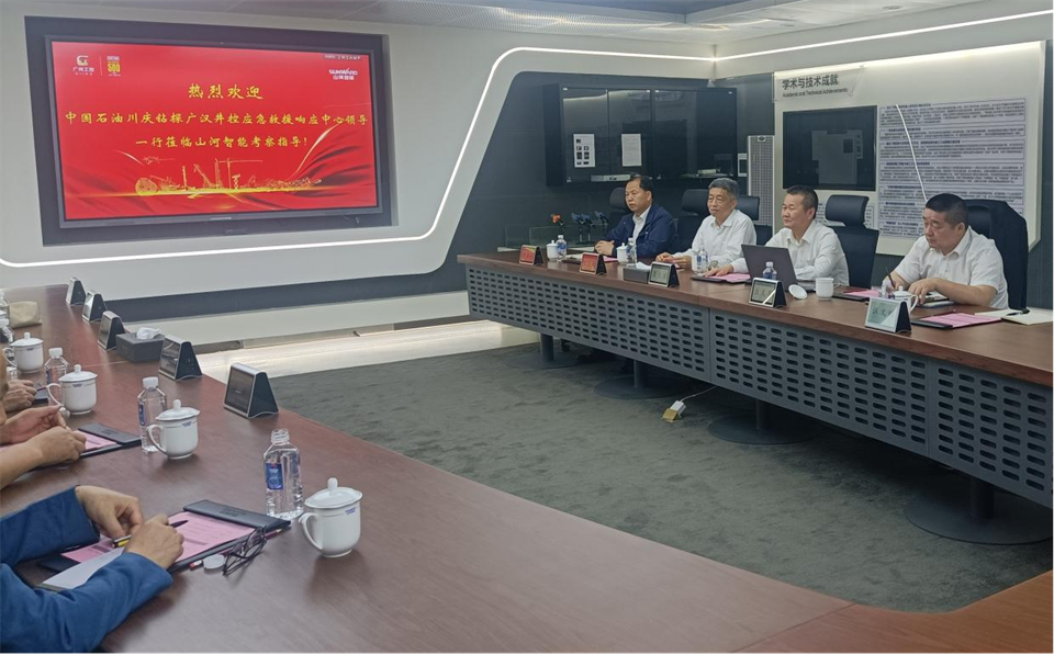 国家油气田井控应急救援川庆队庞平一行调研SG胜游智能
