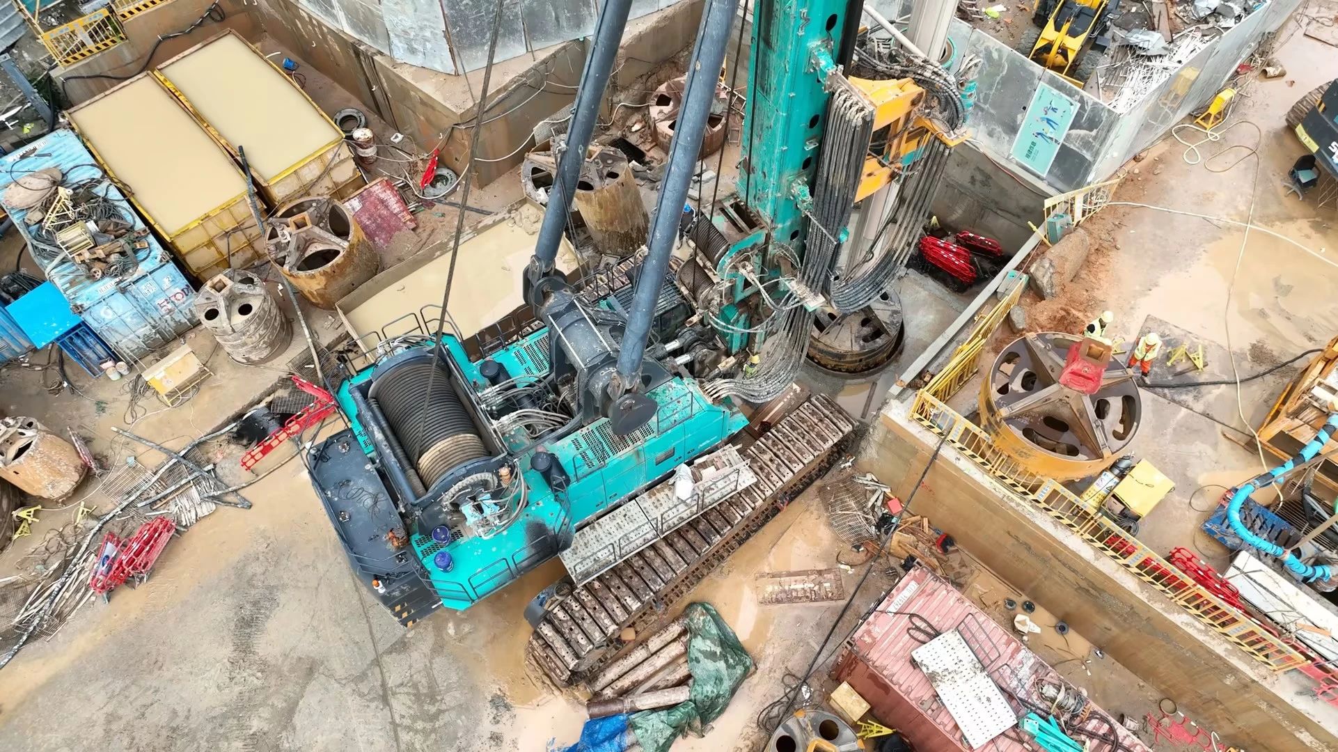 性能突出，超强助力！SG胜游智能旋挖钻机助力深圳地铁五和站施工