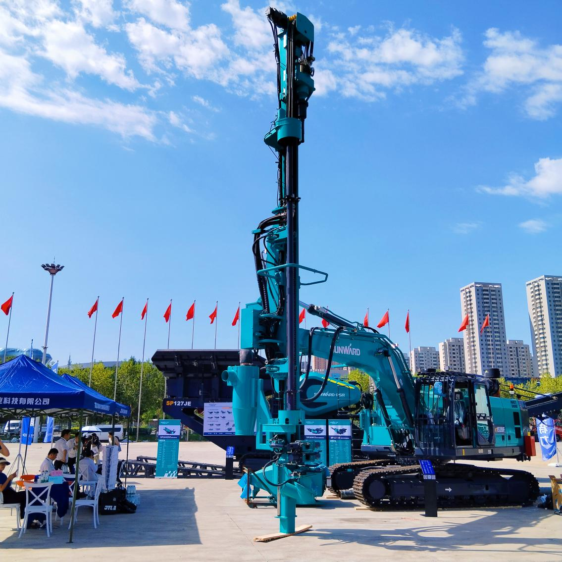 SG胜游智能5G智能钻机亮相新疆矿博会