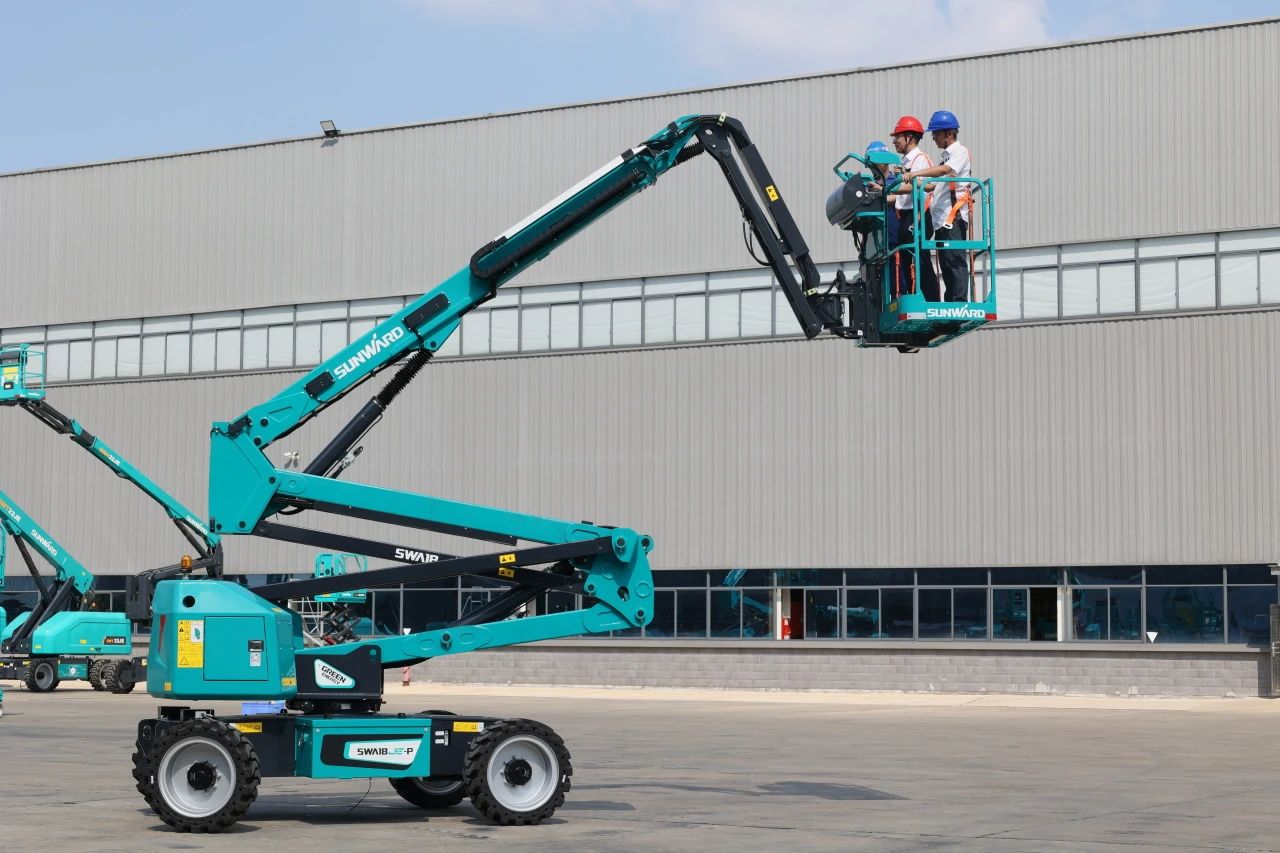 高可靠、高安全、高性能！SG胜游智能新一代P系列电动臂式高空作业平台成功下线